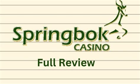 springbok bets|Springbok Casino Review .